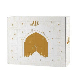 Ramadan Kalender für Mädchen und Jungen mit Name zum selbst Befüllen | Mondsichel