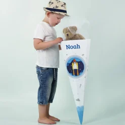 Raumschiff - Schultüte mit Name