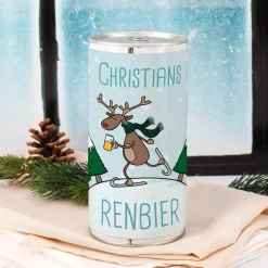 Renbier zu Weihnachten mit Name