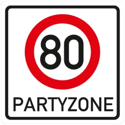 Riesiges PVC Verkehrsschild Geburtstag - 18 bis 100