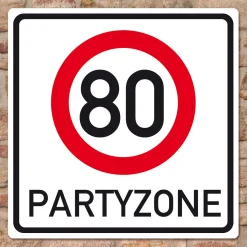 Riesiges PVC Verkehrsschild Geburtstag - 18 bis 100