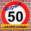 Riesiges Schild - Super 50