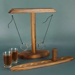 Ringwurf-Trinkspiel aus Holz