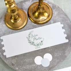 Ritzenhoff Windlicht zur Hochzeit personalisiert mit Namen & Datum | Eukalyptus