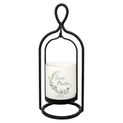 Ritzenhoff Windlicht zur Hochzeit personalisiert mit Namen & Datum | Eukalyptus