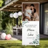 Roll-Up Banner - Eukalyptus - Hochzeitsaufsteller mit Ihrem Wunschfoto