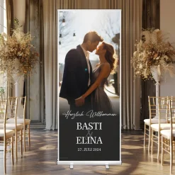 Roll-Up Banner mit großem Foto zur Hochzeit
