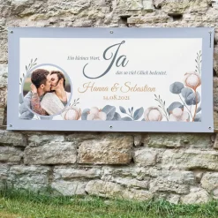 Romantisches Foto Hochzeitsbanner 