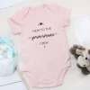Rosa Babybody -New to the Crew- persönlich bedruckt