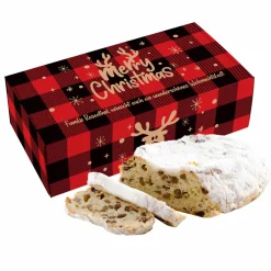 Rosinenstollen nach Thüringer Rezeptur mit personalisierter Geschenkverpackung