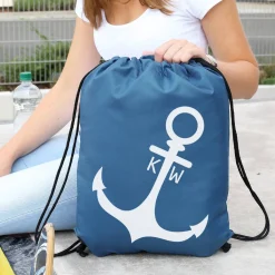 Rucksack mit Anker und Ihren Initialen