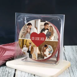 Salami Kabeltrommel als Männergeschenk - mit 4 Wunschfotos bedruckt