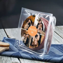 Salami Kabeltrommel als Männergeschenk - mit 4 Wunschfotos bedruckt