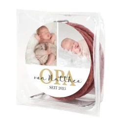 Salami Kabeltrommel für den besten Opa mit 2 Fotos