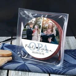 Salami Kabeltrommel für den besten Opa mit 2 Fotos