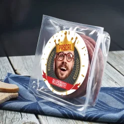 Salami Kabeltrommel mit Foto - witziges Geburtstagsgeschenk für Männer