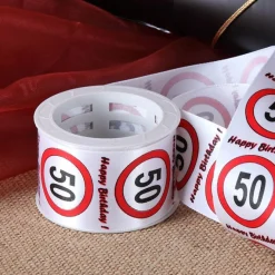 Satin-Geschenkband 50 Jahre