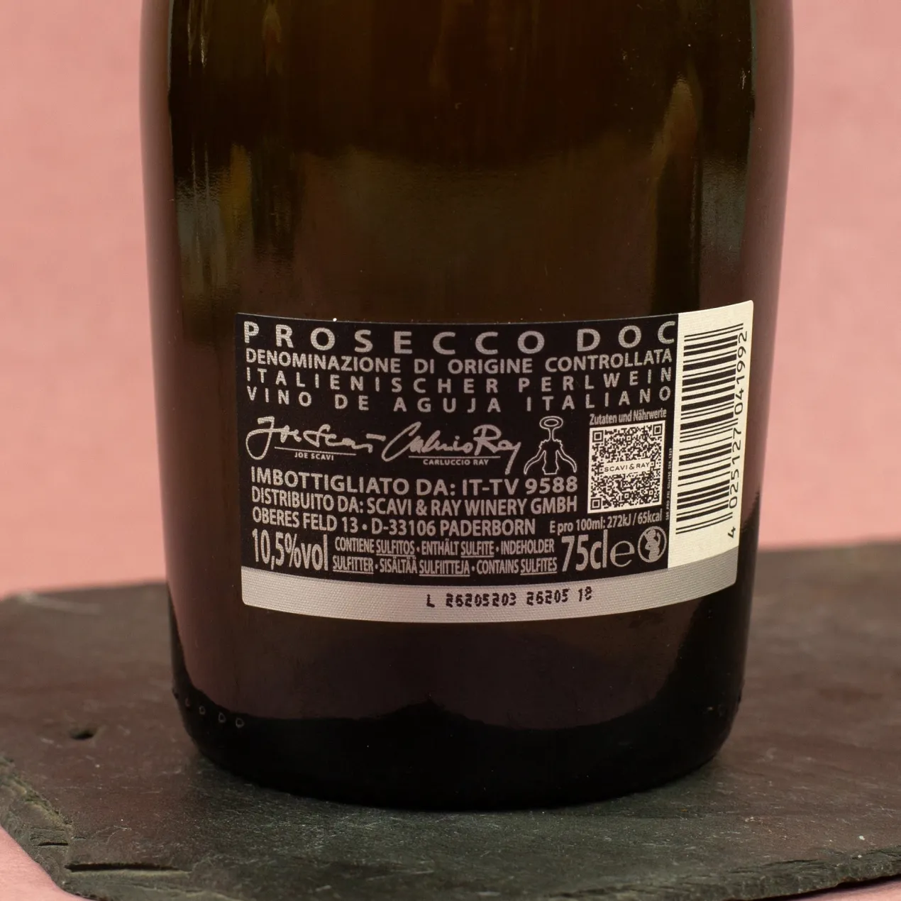 Scavi & Ray Prosecco Flasche mit Namensgravur als Geschenk zur Silberhochzeit | 750 ml