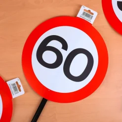 Schild mit Stab zum 60. Geburtstag