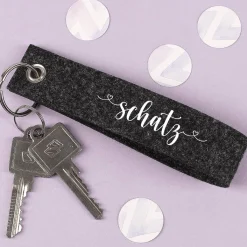 Schlüsselanhänger mit Namensaufdruck