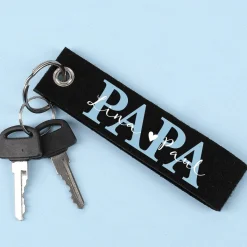 Schlüsselanhänger - PAPA - mit den Namen der Kinder