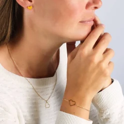 Schmuck-Geschenkset - Herzen aus Gold
