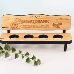 Schnapsbank Ersatzbank mit Wunschtext