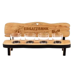 Schnapsbank Ersatzbank mit Wunschtext
