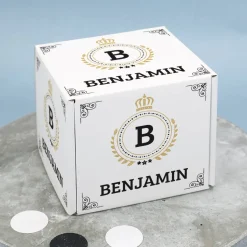 Schnaps-Geschenk für Männer mit 2 Kräuterlikören, Schnapsglas und persönlicher Box