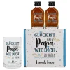Schnaps Geschenkset für den besten Papa mit Box, Likör und Schnapsglas