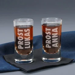 Schnapsglas graviert mit Prost und Name