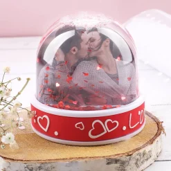 Schneekugel "Love" mit Ihren zwei Lieblingsfotos