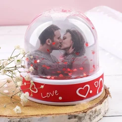 Schneekugel "Love" mit Ihren zwei Lieblingsfotos