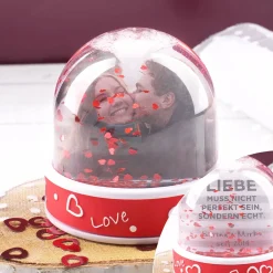 Schneekugel mit Lieblingsfoto und Ihren Wunschtexten