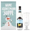 Schneemannsuppe - Pina Colada Geschenkset mit Ihrem Wunschnamen