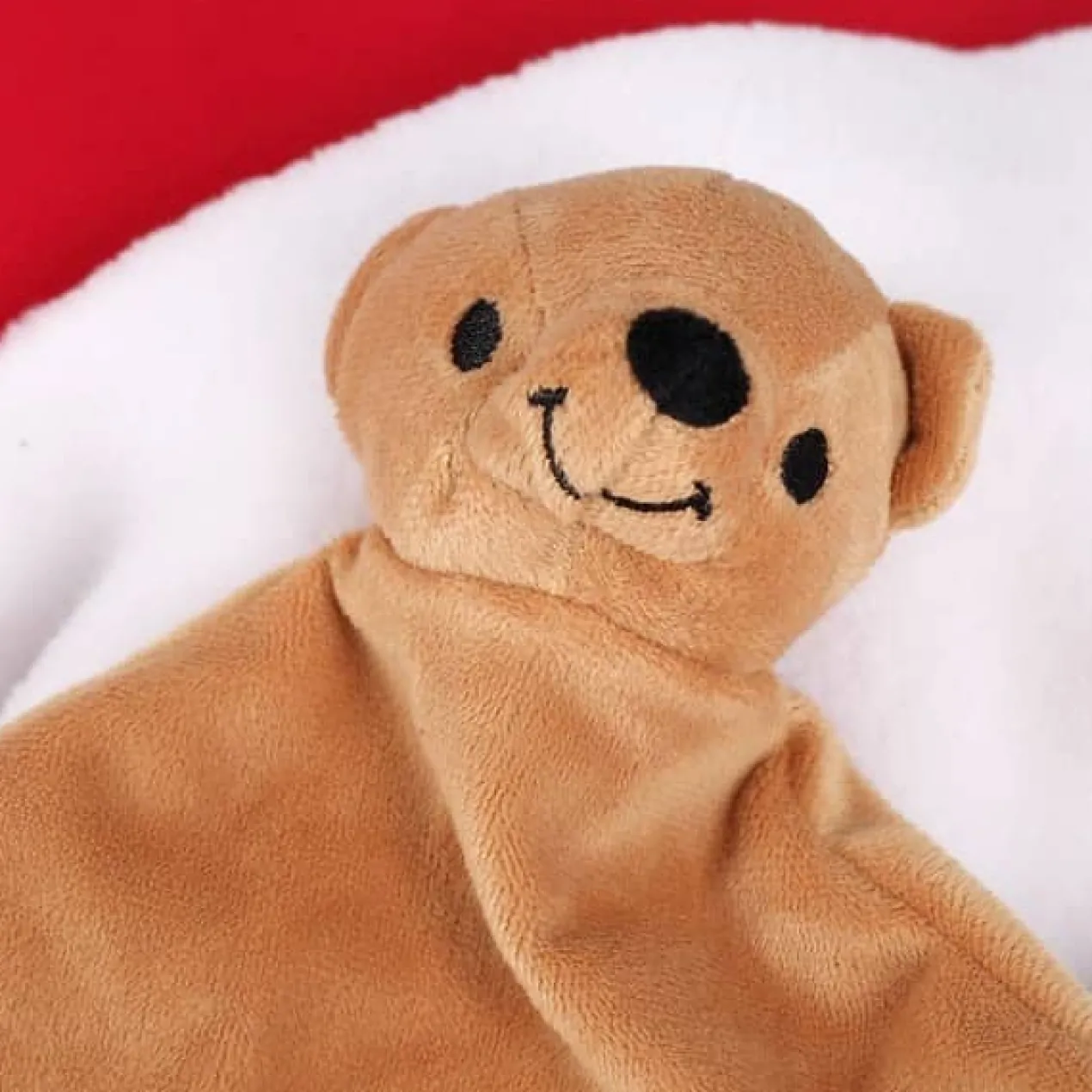 Schnuffeltuch mit Namen bestickt - Bär