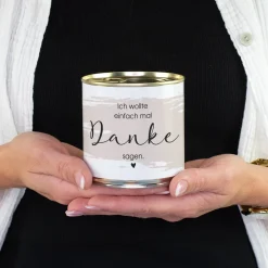 Schoko Brownie in der Dose als Dankeschön Geschenk & Abschiedsgeschenk mit Herz in Bäckerqualität