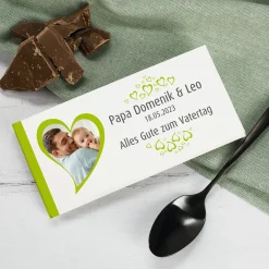 Schokolade mit Herzen, Foto und Wunschtext zu vielen Anlässen