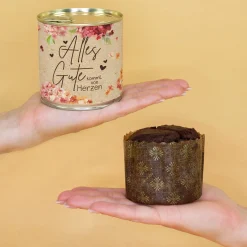 Schokoladen Brownie Kuchen in der Dose zum Geburtstag | Alles Gute von Herzen in Bäckerqualität