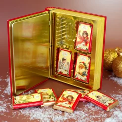 Schokoladenbuch Weihnachts-Nostalgie aus Metall