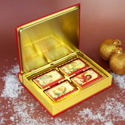 Schokoladenbuch Weihnachts-Nostalgie aus Metall