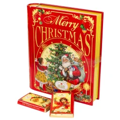 Schokoladenbuch Weihnachts-Nostalgie aus Metall