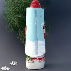 Schokoladen Weihnachtsmann mit Ihrem Gesicht und Wunschtext, 200 g