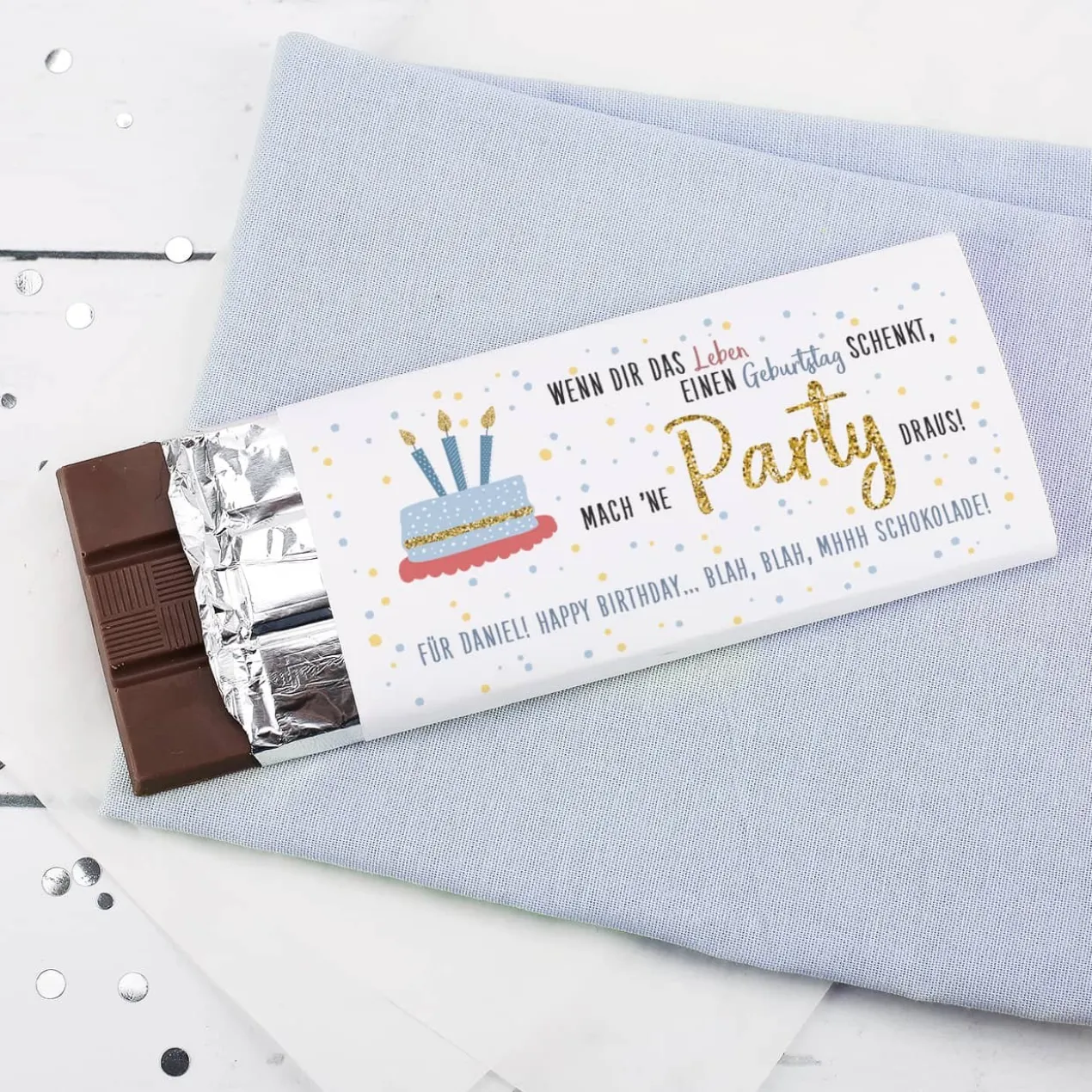 Schokolade zum Geburtstag ...mach 'ne Party draus, 100 g