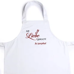 Schürze - Mit Liebe gekocht und Wunschnamen