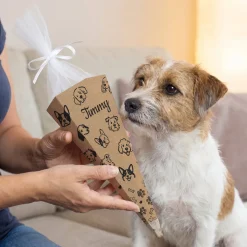 Schultüte für Hunde & Welpen personalisiert mit Name | 28 cm Zuckertüte für Hundeschule