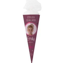 Schultüte in Tafeloptik mit Foto und Name