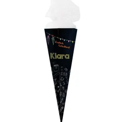 Schultüte in Tafeloptik mit Namensaufdruck