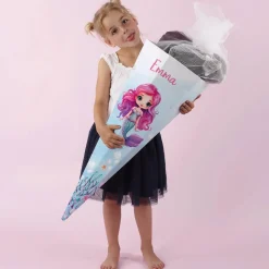 Schultüte mit Meerjungfrau und Wunschname
