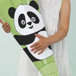 Schultüte mit Panda und Name